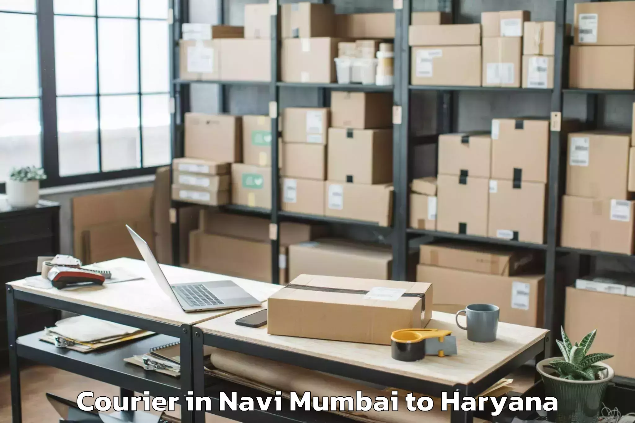 Trusted Navi Mumbai to Gharaunda Courier